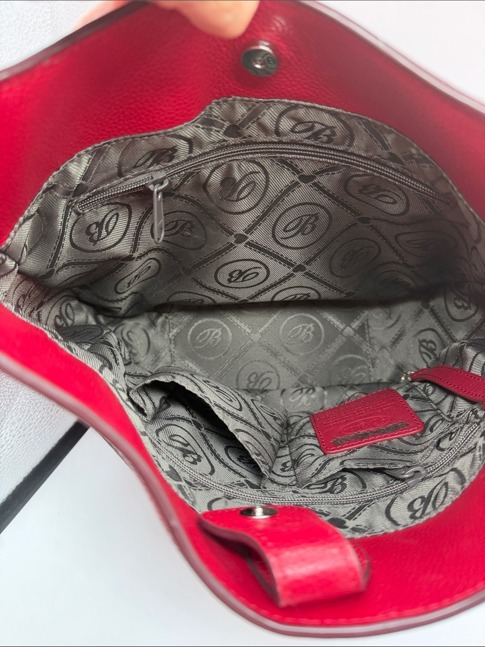 Retired Brighton Ferrara Medallion Adeline Red Shoulder Bag - Picture 11 of 16